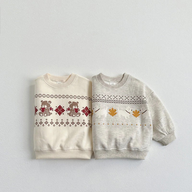 小熊小狗聖誕衛衣