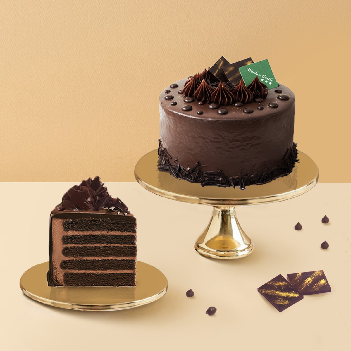 夜幕之吻 6-8吋【生日蛋糕/香濃巧克力/巧克力蛋糕/巧克力控】