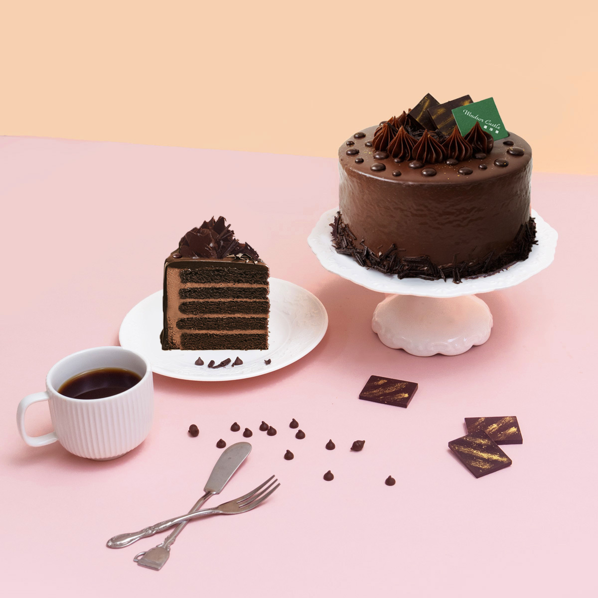 夜幕之吻 6-8吋【生日蛋糕/香濃巧克力/巧克力蛋糕/巧克力控】