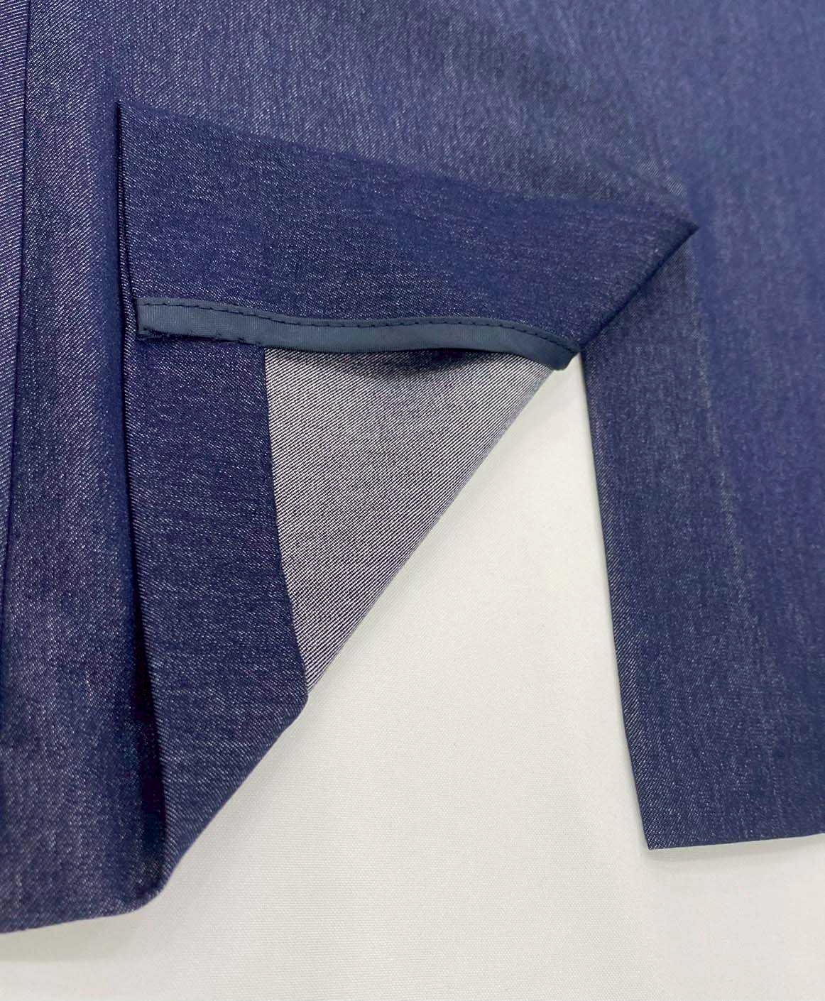 丹寧牛仔藍色半裡西裝外套10