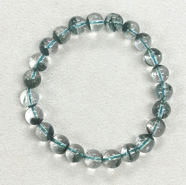 B49 高質綠幽靈手串8mm+ $688