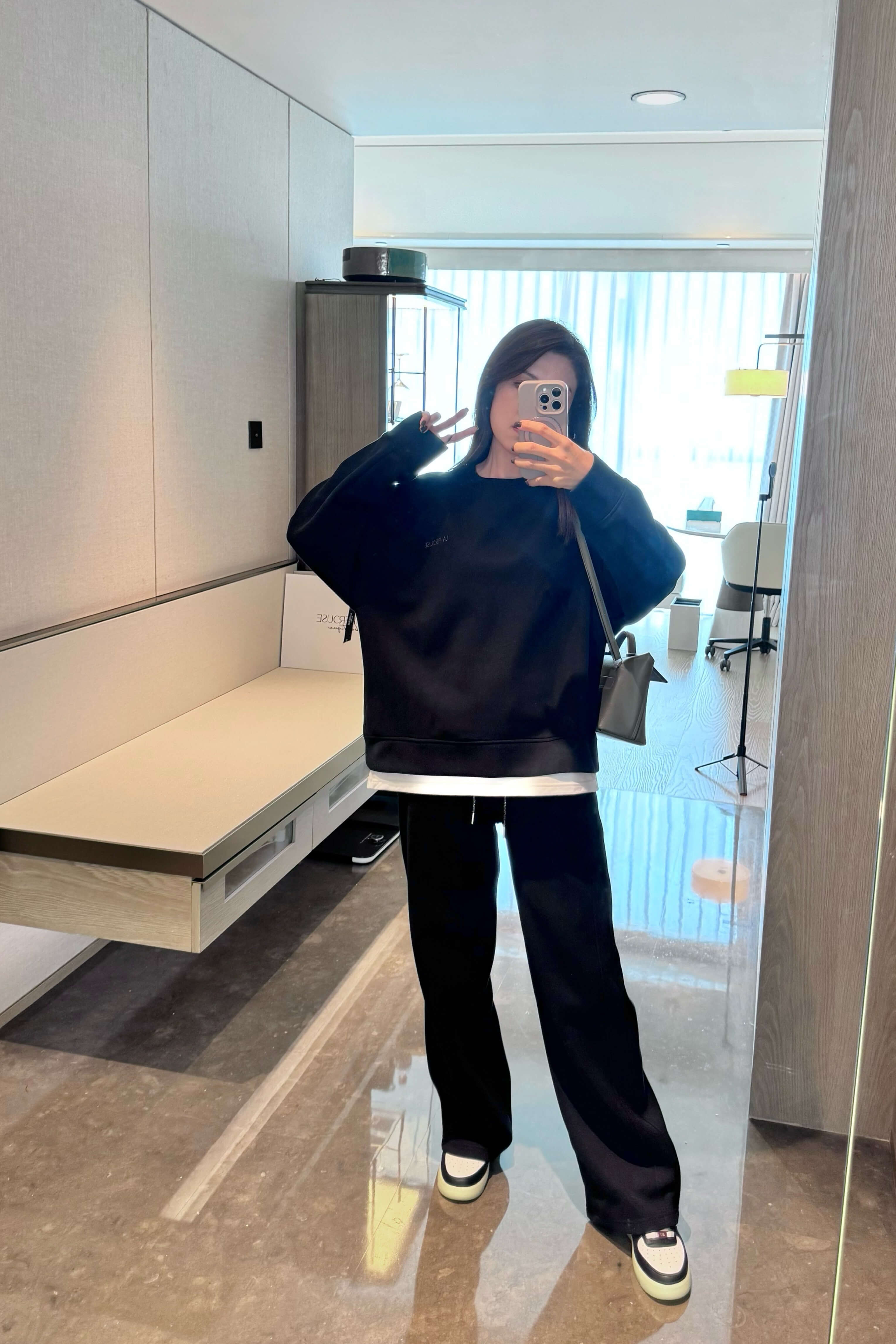 Oversized Trim Hem Sweatshirt_TP2511L39