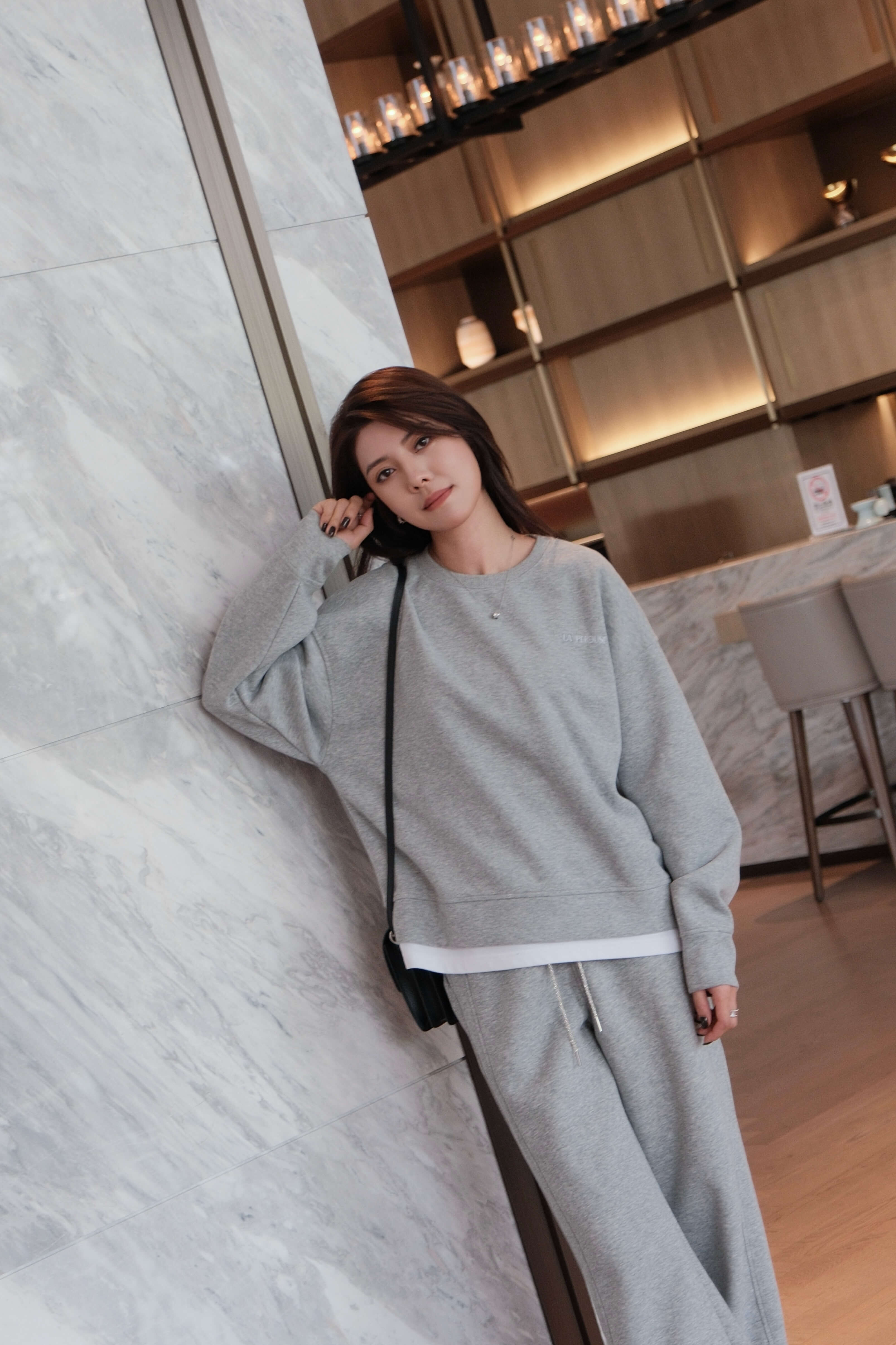Oversized Trim Hem Sweatshirt_TP2511L39