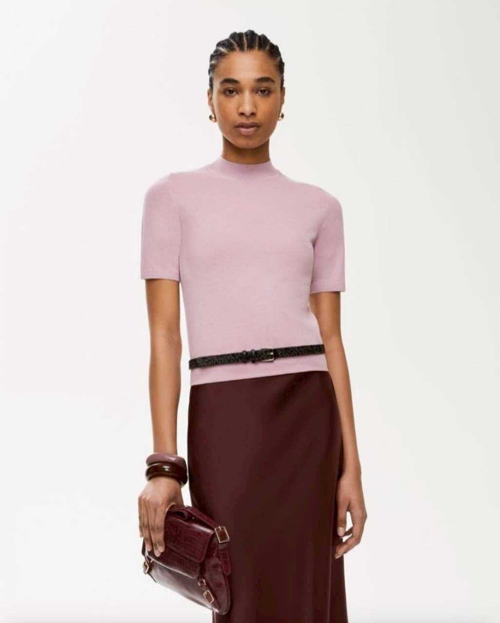 iBlues短袖合身針織上衣