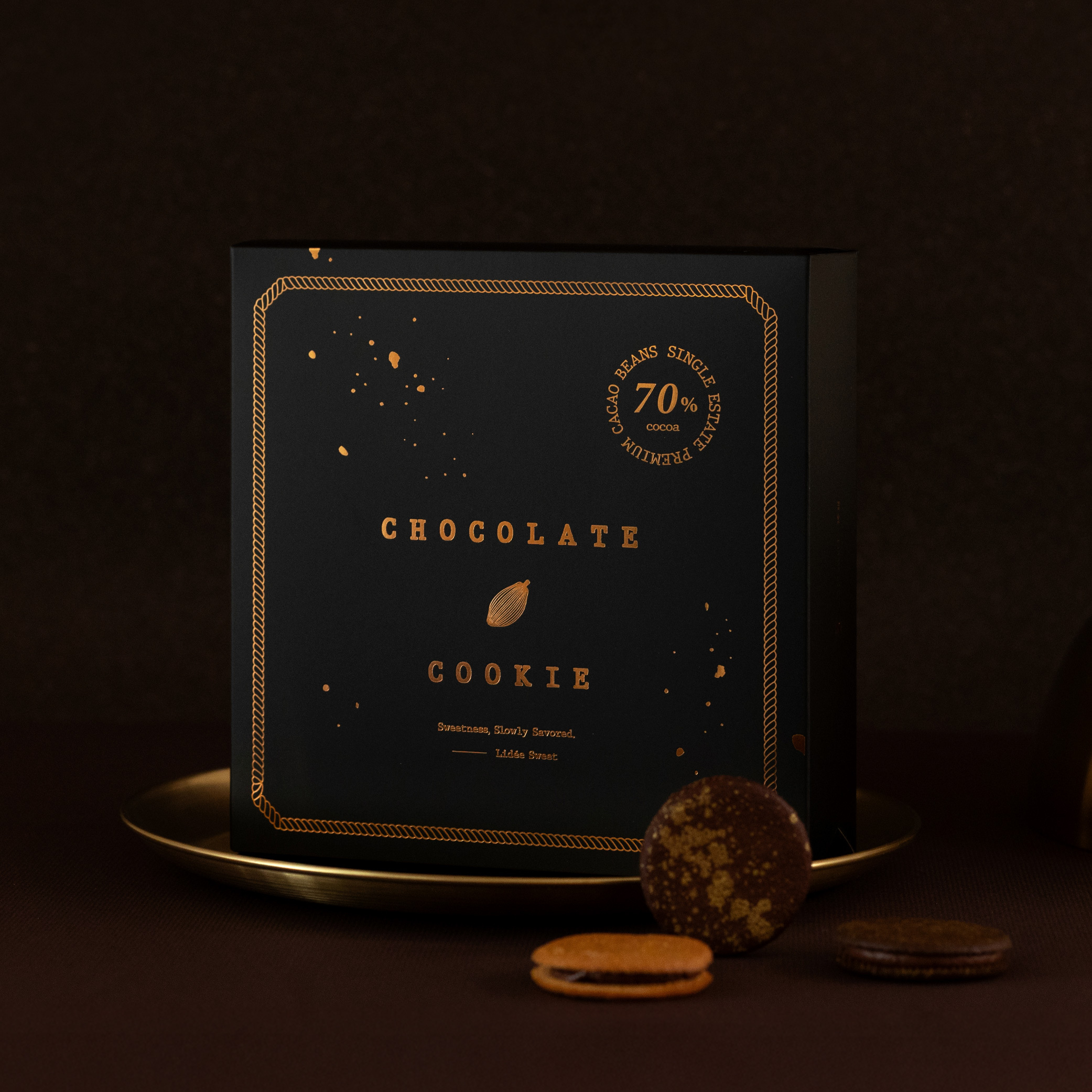 《第70號禮盒》黑巧可可奶霜夾心 (10入) -準媽媽試吃版