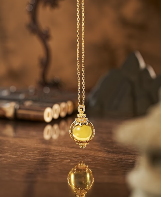 C5 MS15M40D 墨西哥藍珀S925銀吊墜-蓮燈長明 15mm $868