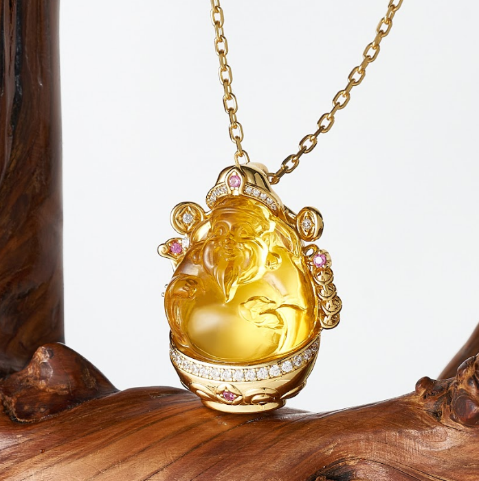 C6 MSJ1M75D墨西哥藍珀S925財神吊墜-向上來財  主石約：18.5x21.1厚6.7mm $988