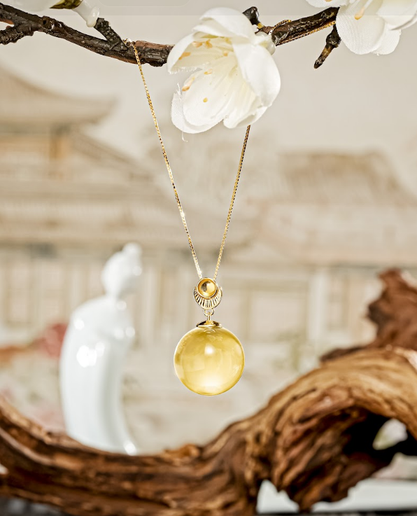 C9 MS17M24D 墨西哥藍珀S925銀吊墜-日月經天 17mm/4mm半珠 $688