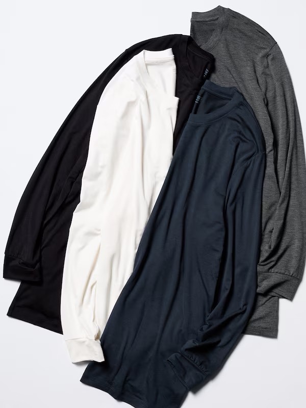 #現貨 日本限定 UNIQLO HEATTECH 圓領T恤 九分袖 四色 479428 469977 479432