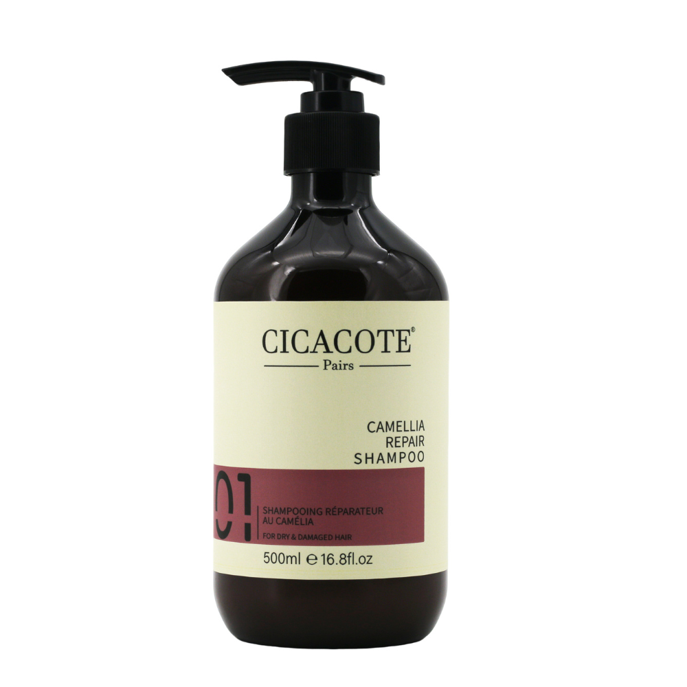 CicaCote 山茶花修護洗髮水 500ml 受損／乾性髮質適用