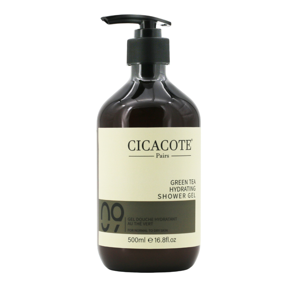 CicaCote 綠茶保濕沐浴露 500ml 中、乾性膚質適用