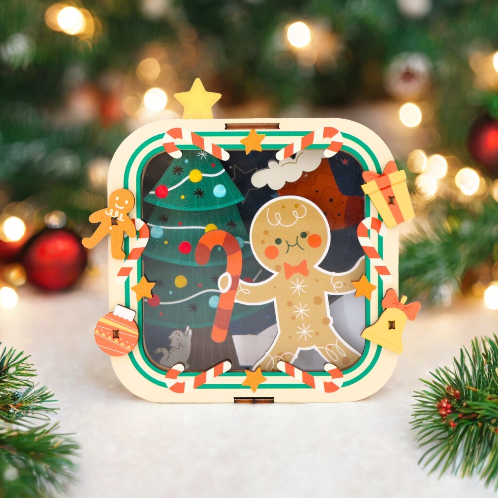 Christmas Night Light - Gingerbread Men