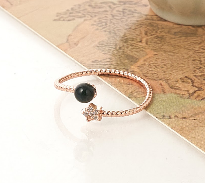 C13 MS04M02J 墨西哥藍珀S925銀戒指 4mm $68