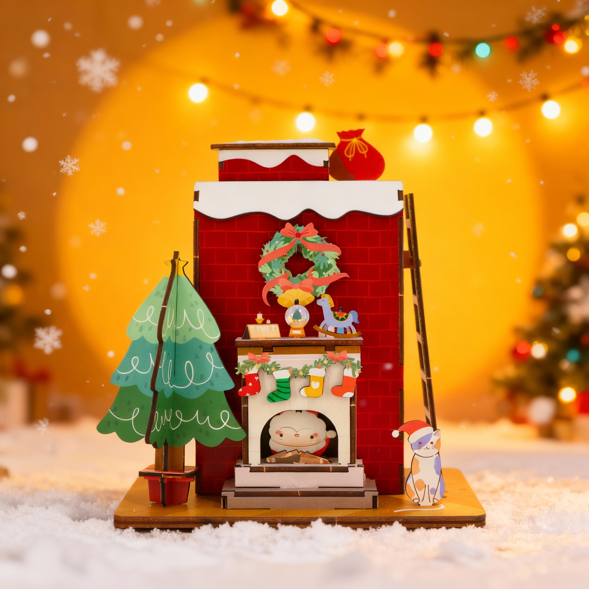 Santa's Chimney Musical Box