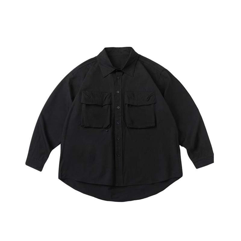 LOOSE WPF OVERSHIRT 寬鬆防水釣魚襯衫襯衫 黑色 CA-US-09 [台灣現貨]