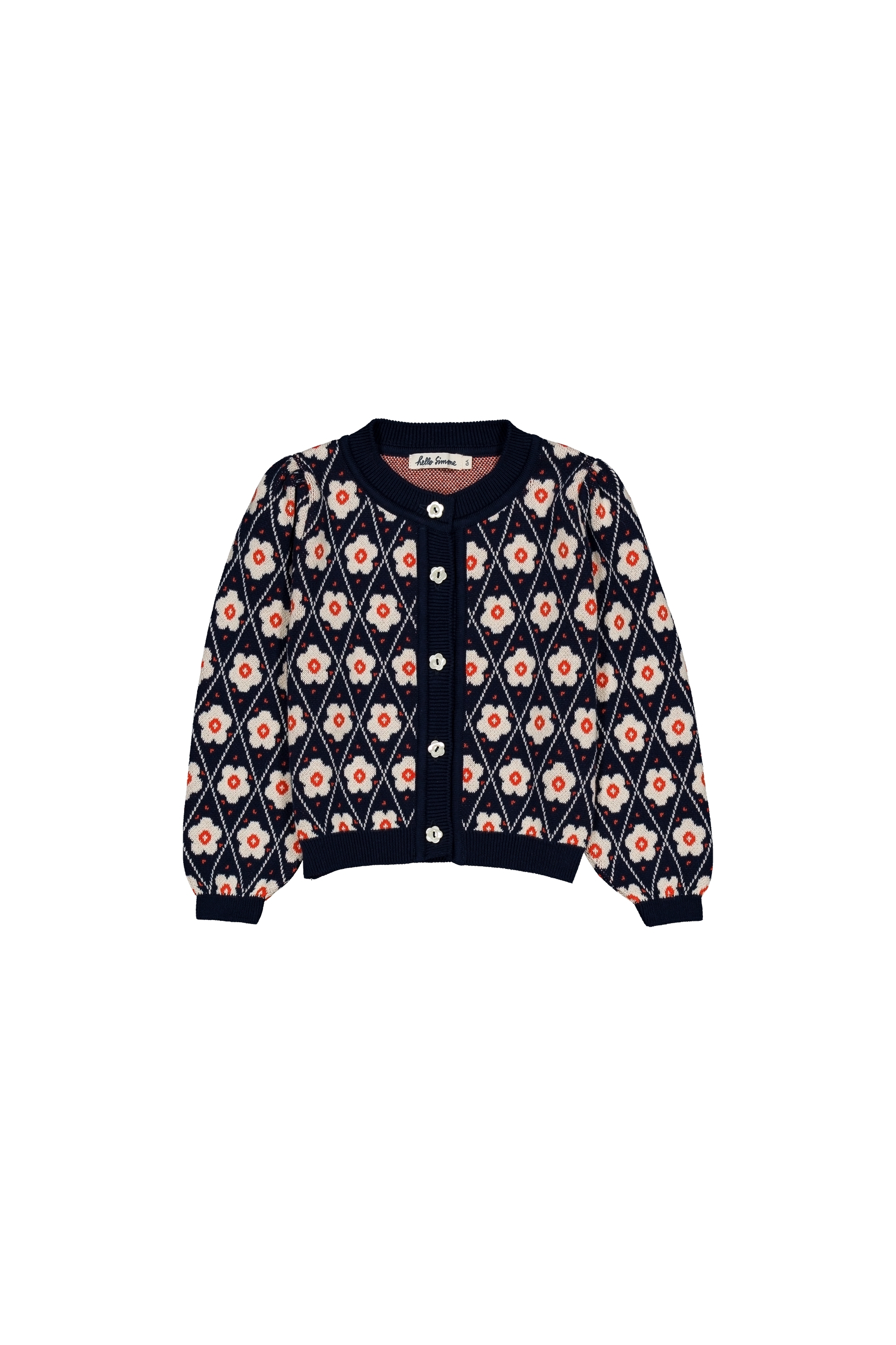 Hello Simone - Lison cardigan Navy Flower