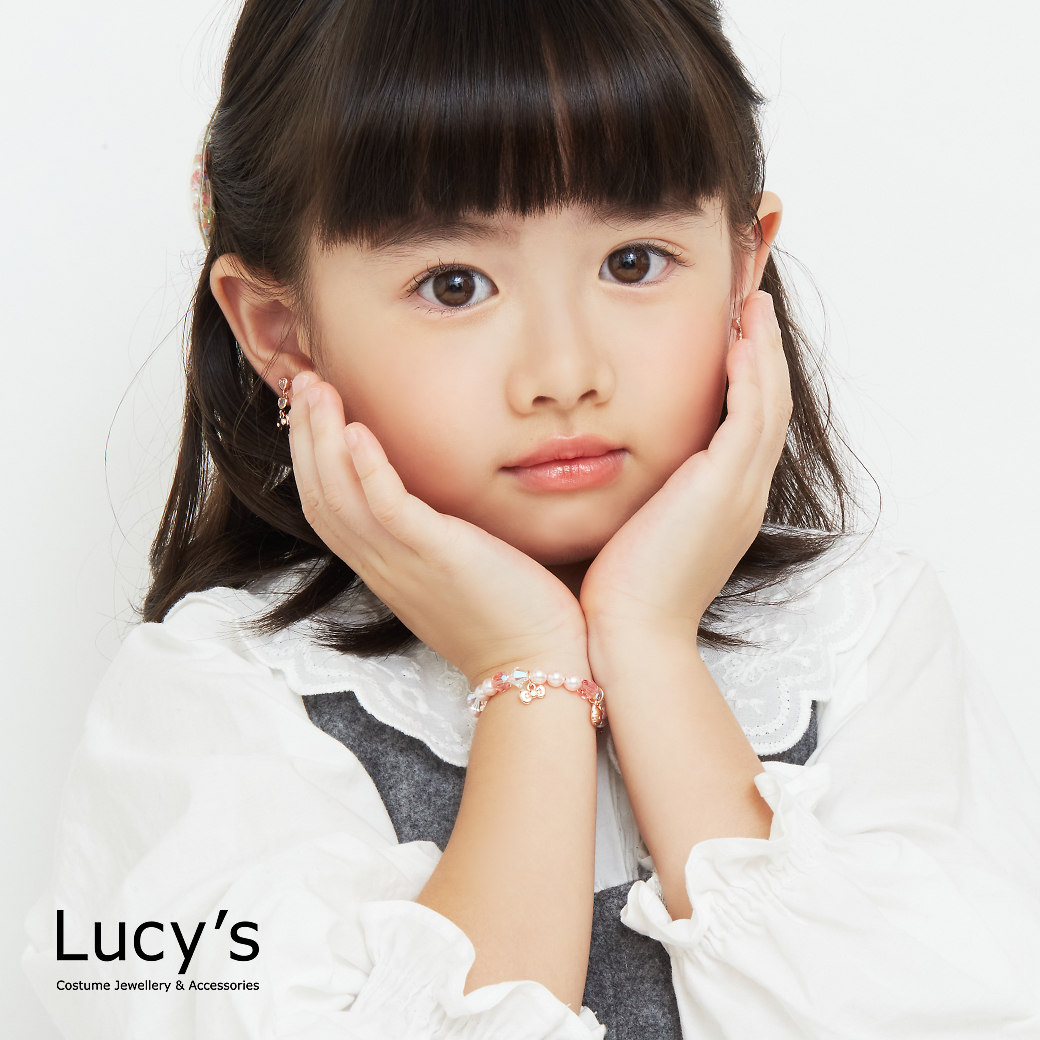 Lucy's X Hello Kitty 限量聯名 Paradise of Pearls 兒童手鍊 (二色) (128128/128129)