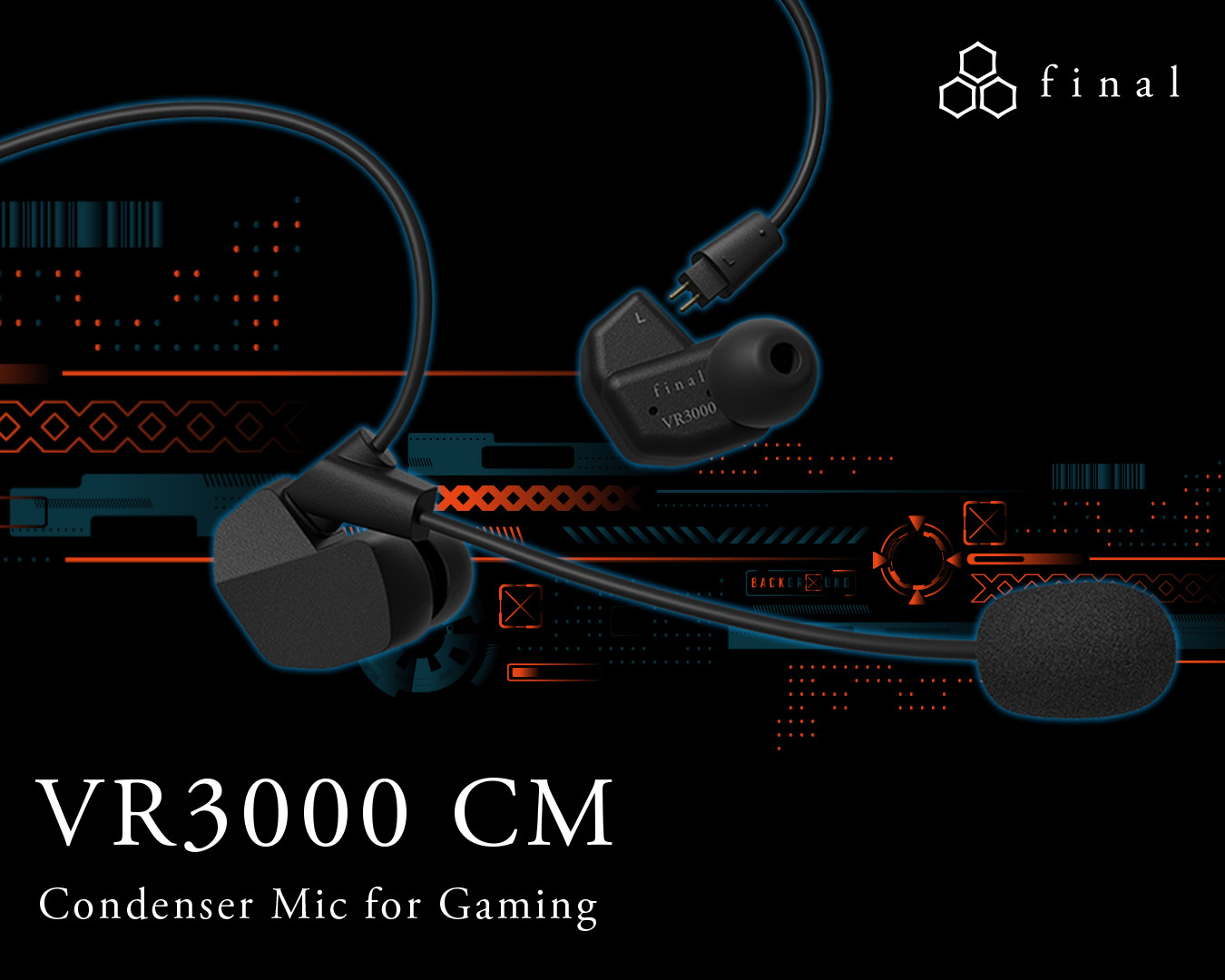Final VR3000 Condenser Microphone for gaming 入耳式耳機
