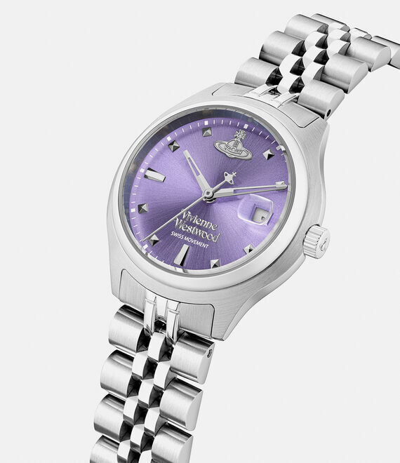 VV311PPSL Vivienne Westwood 29mm 紫色錶面 不鏽鋼 女裝 手錶 (香港行貨)