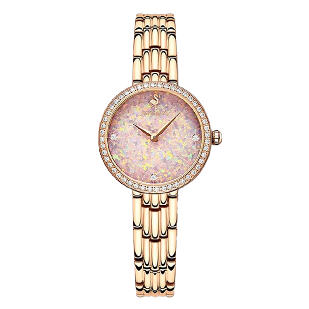 【ROROLOVE鑽石世家】極光系列 瑰麗 氣質 鑽石 不鏽鋼 女款 石英 手錶