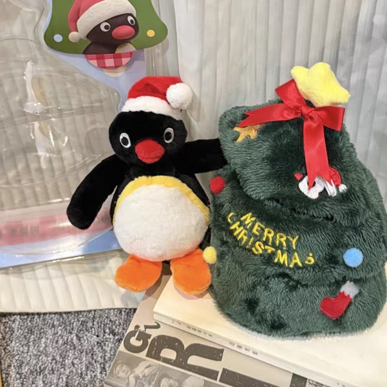 PINGU 聖誕樹公仔 玩偶 生日禮物 送禮 企鵝家族