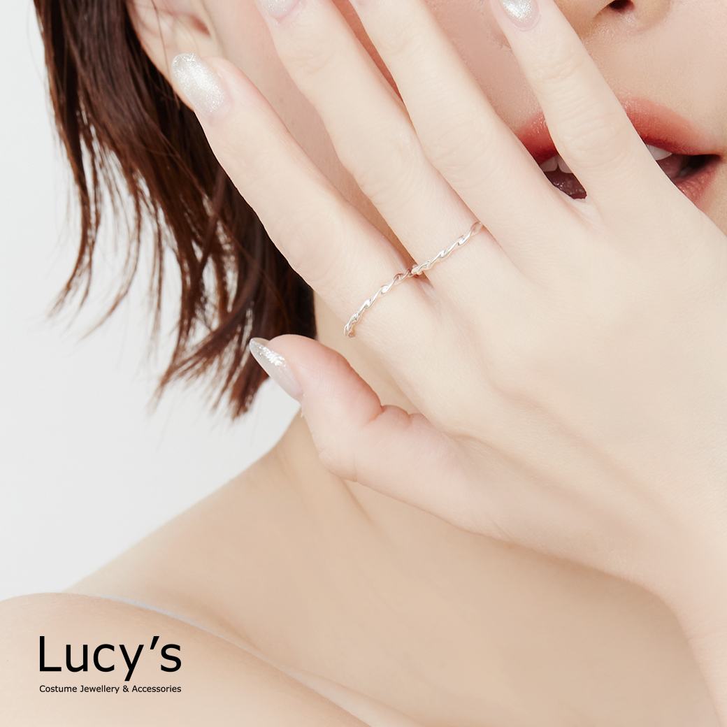 925純銀 螺旋 尾戒 (125558/125559/125560)