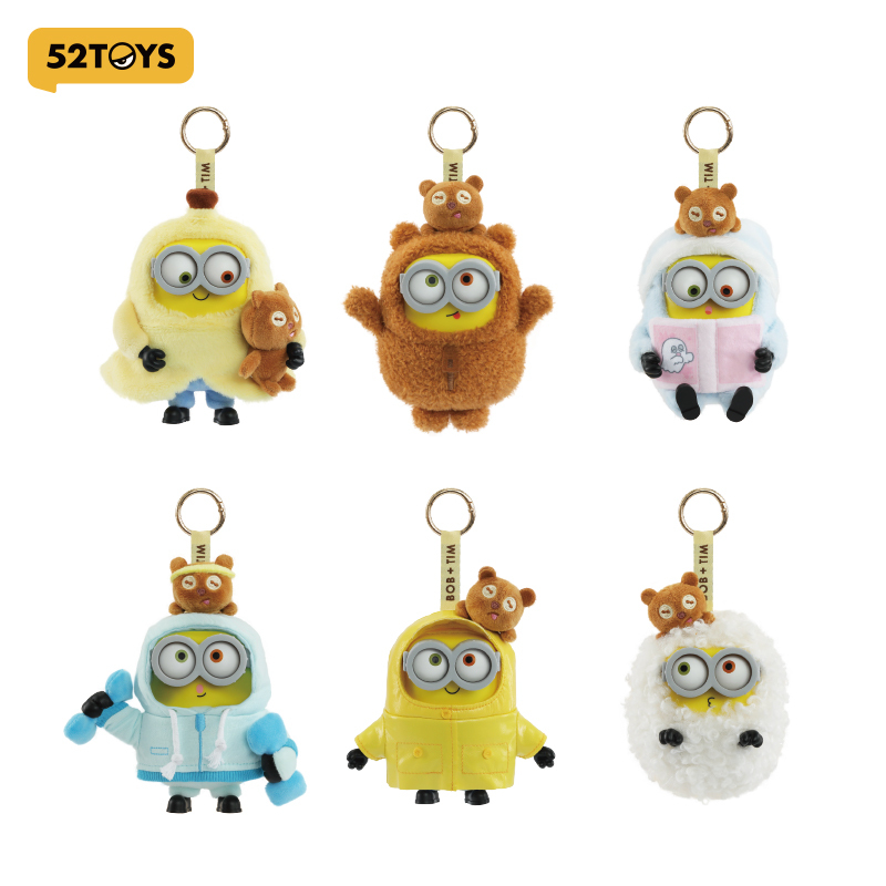 Bob&Tim Minions Better Together Series Plush Keychain