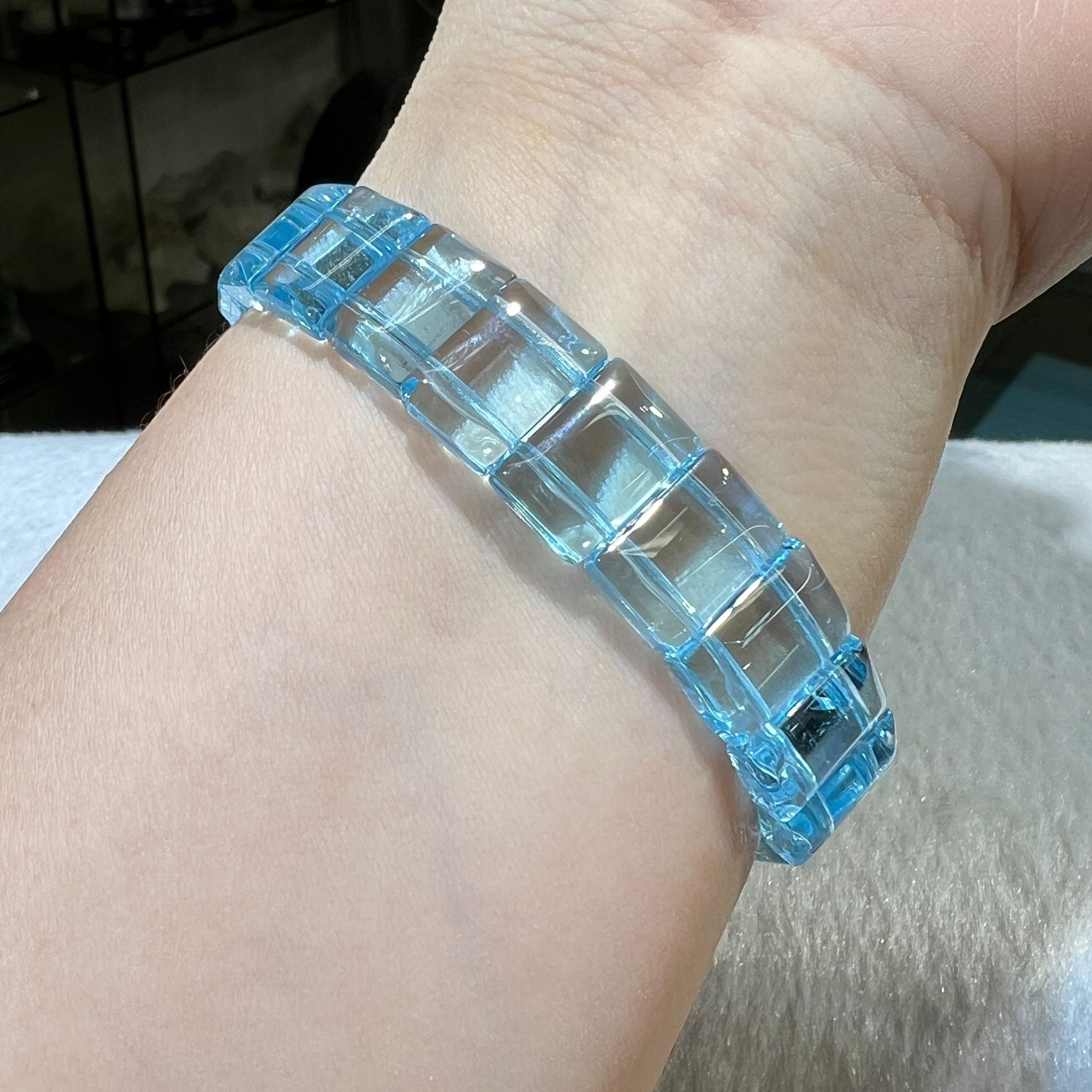 高品✨藍托帕石手排 13 mm +/- #CA0034