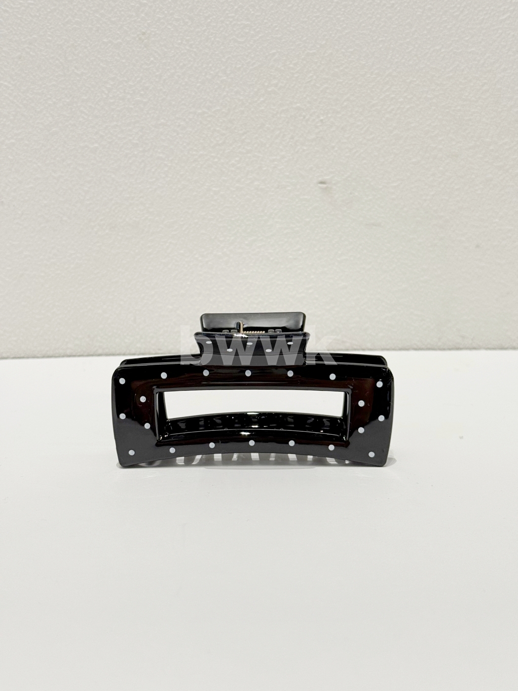 波點方形抓夾-黑