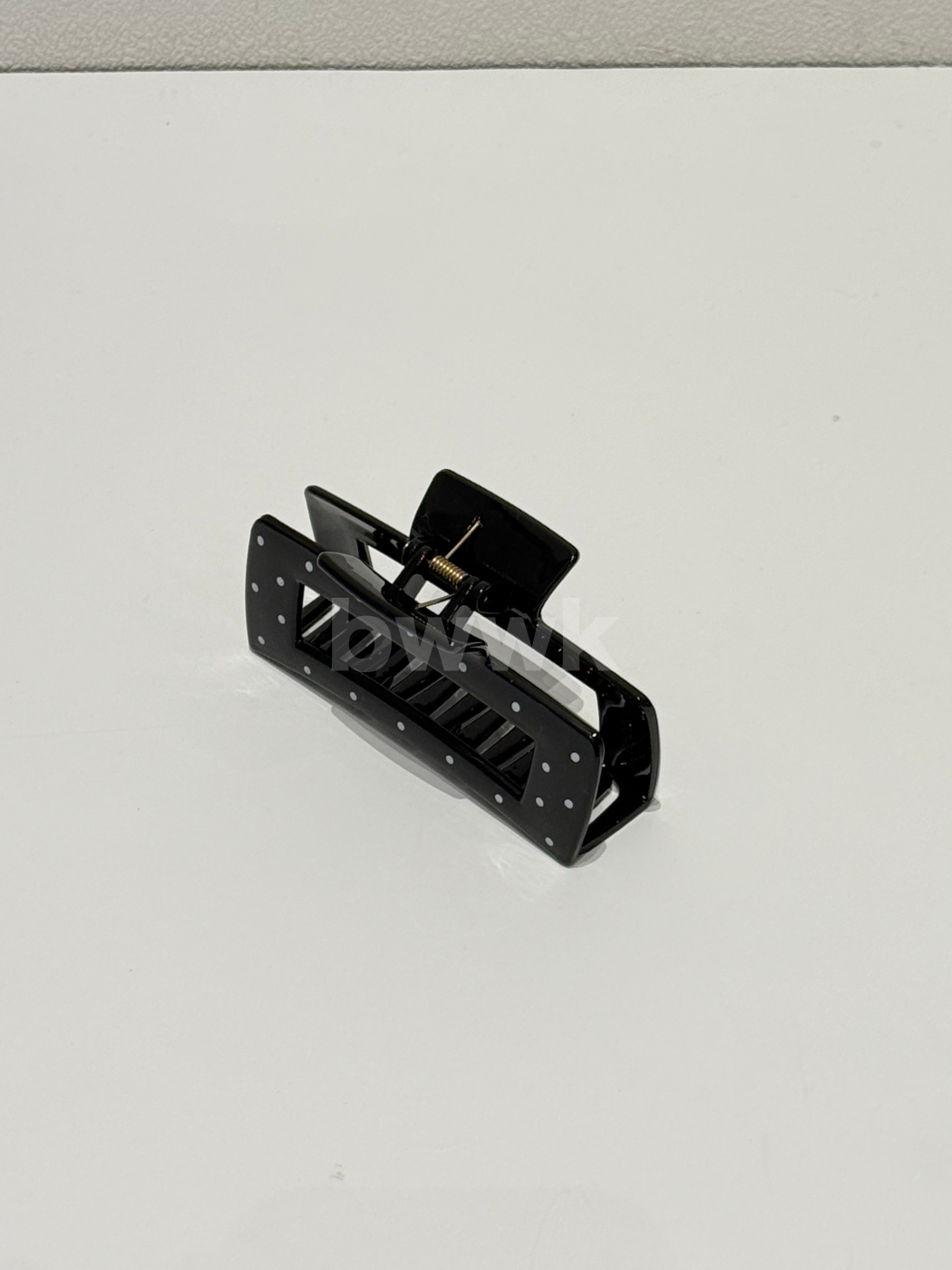 波點方形抓夾-黑