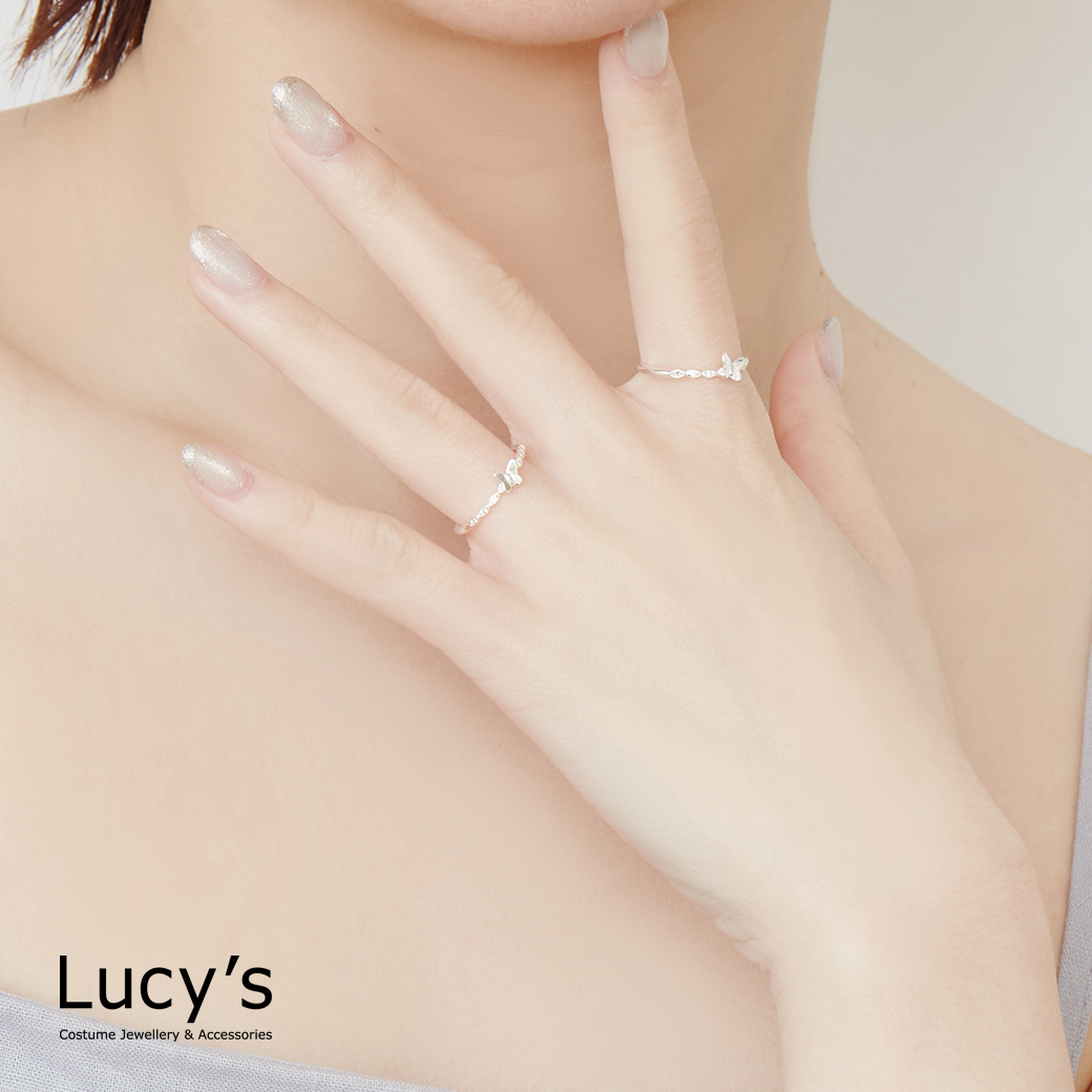 925純銀 飛蝶 尾戒 (125483/125484/125485)