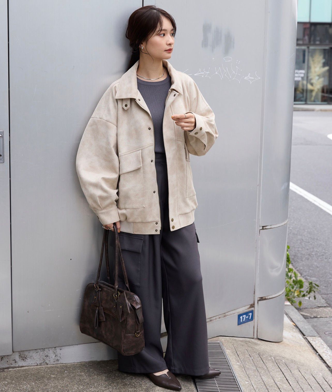 【預購】JN111103 MONO-MART 復古仿麂皮外套