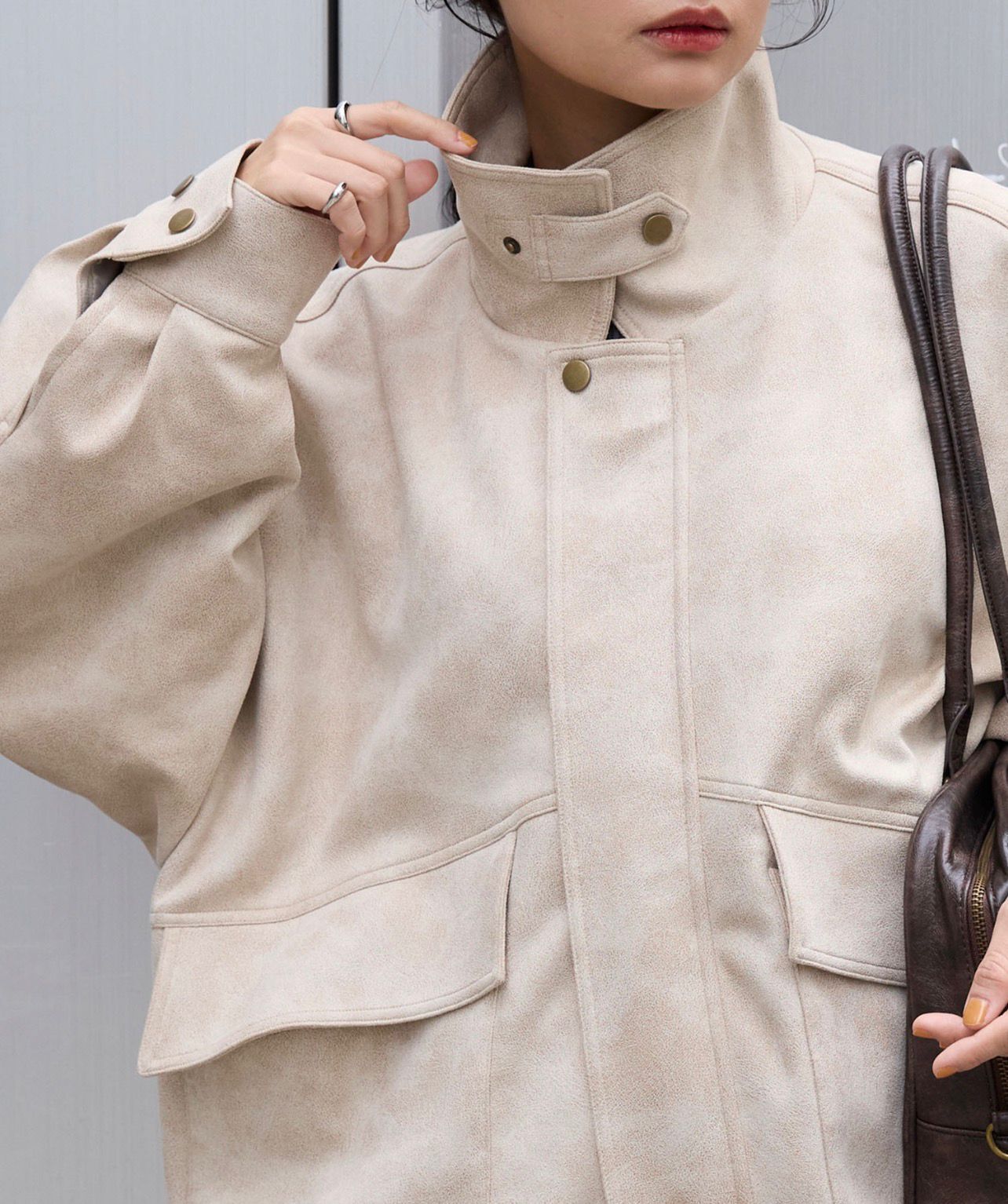 【預購】JN111103 MONO-MART 復古仿麂皮外套