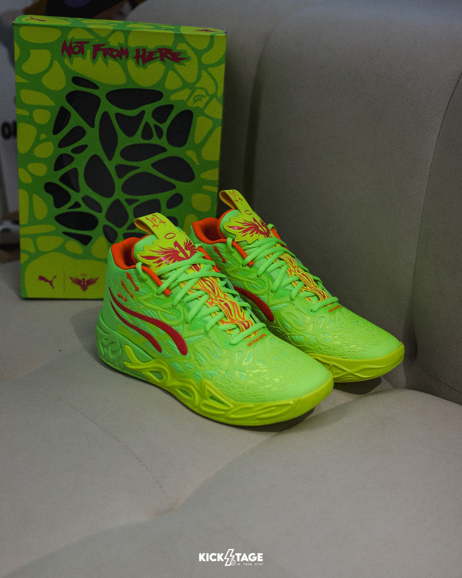 男女鞋 PUMA MB.04 GEM 綠色 緩震 支撐 運動 籃球鞋【311421-01】