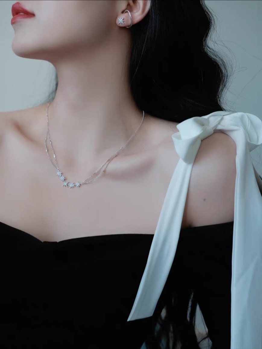 韓國 APM 流星雙層可調節項鍊