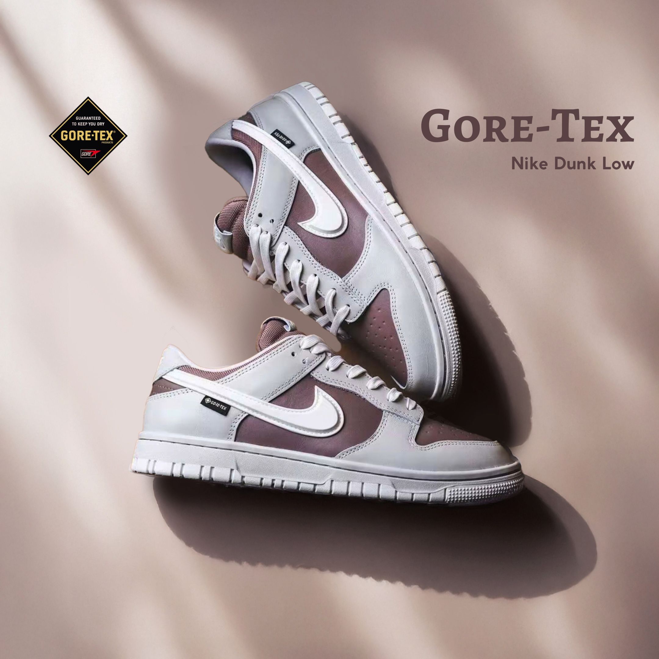NICEDAY 代購 Nike Dunk Low Gore-Tex 奶茶 摩卡 可可 阿華田 拿鐵 防水 HQ2053-002