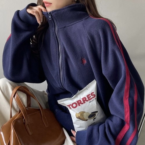 U.S. POLO ASSN.  x Ada. 運動外套 絨毛 線條 街頭感 長袖  85733804