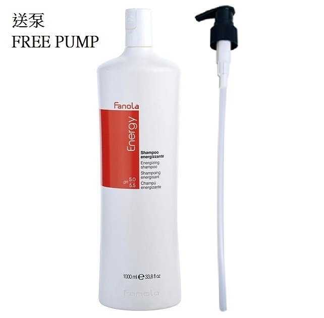 Fanola Energy Shampoo 1000ml(Free Pump) 防脫活力洗髮水