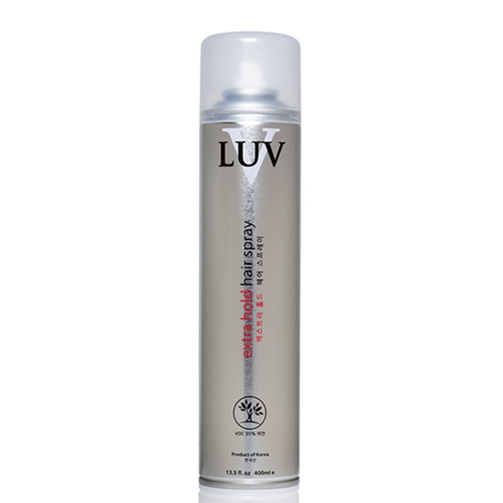 LUV - P 711 Shiny Super Hold Hair Spray 400ml 閃亮造型特硬環保噴髮膠(Made in Korea)
