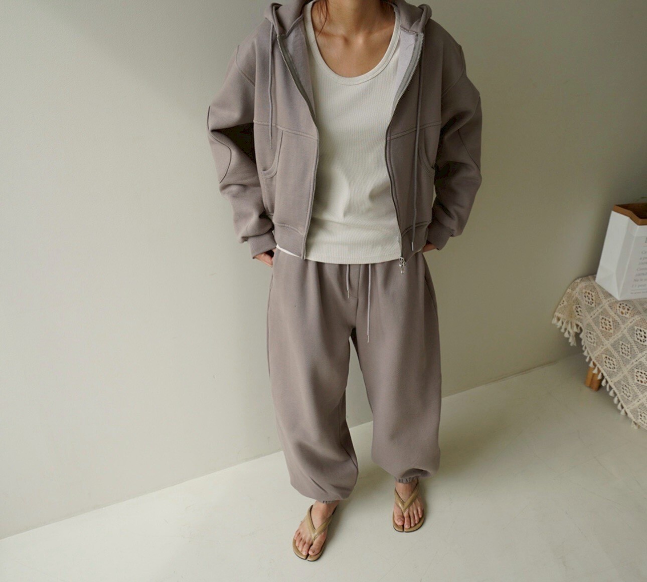 ᴴᴼᵀ ▸▸店長推薦◃◃ 秋冬新款/水洗棉質休閒套裝 MANIFEST正韓🇰🇷
