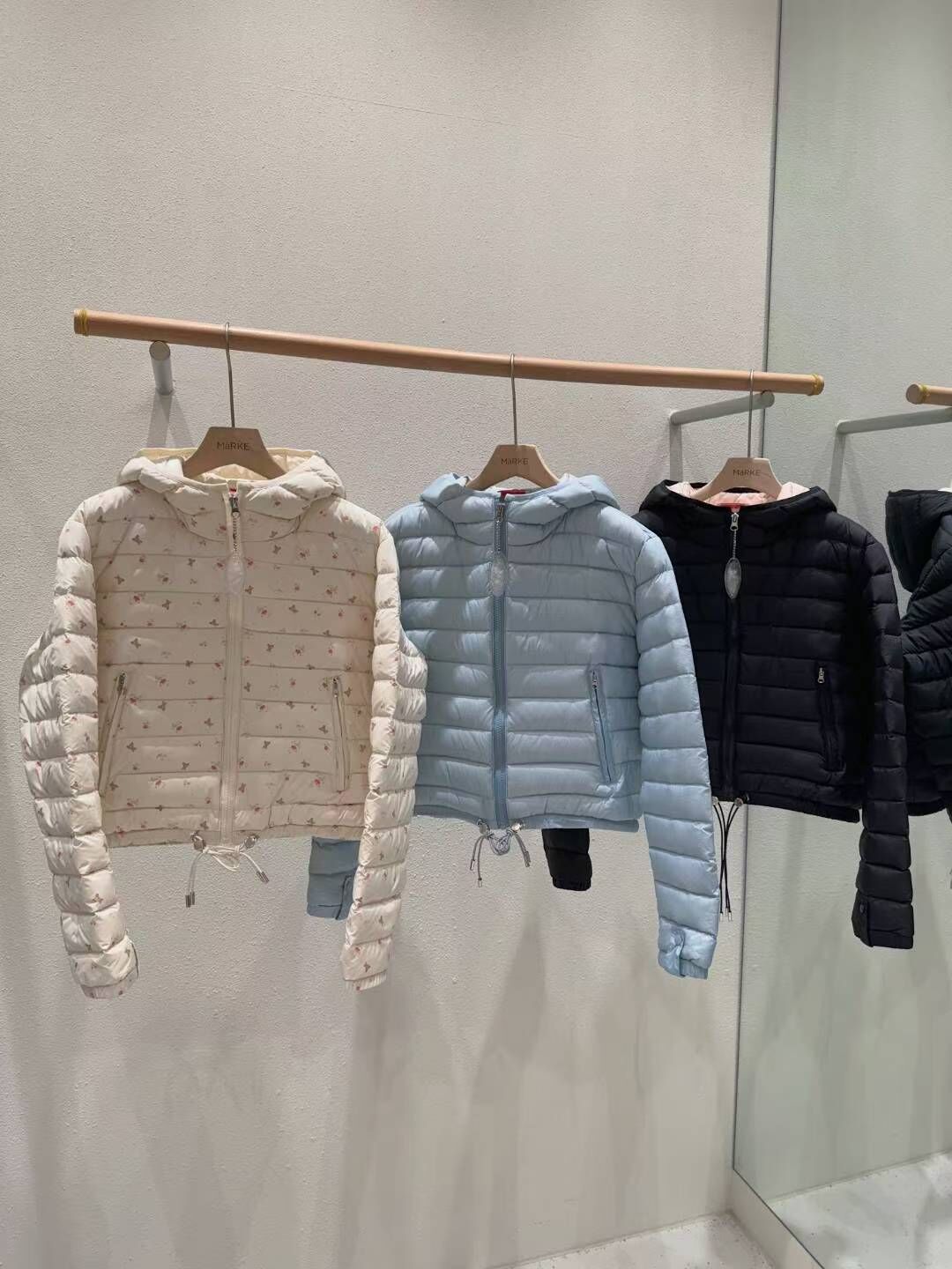 ME5214 短版連帽鴨絨100%外套