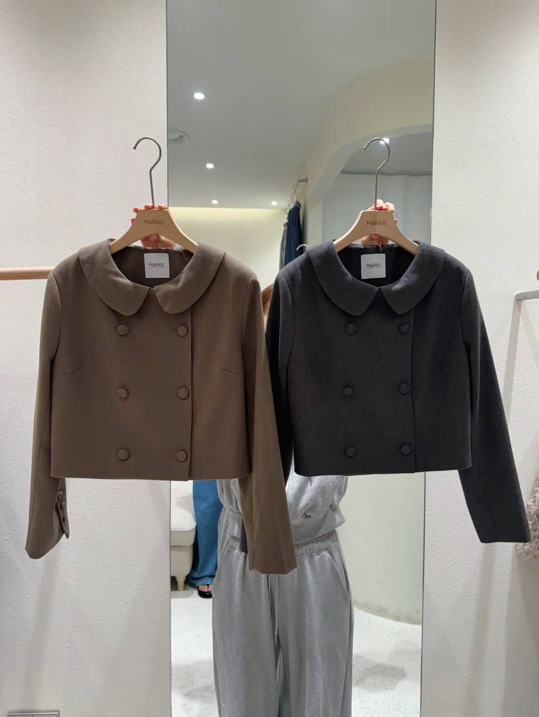 ME5218 短版雙排釦西裝外套