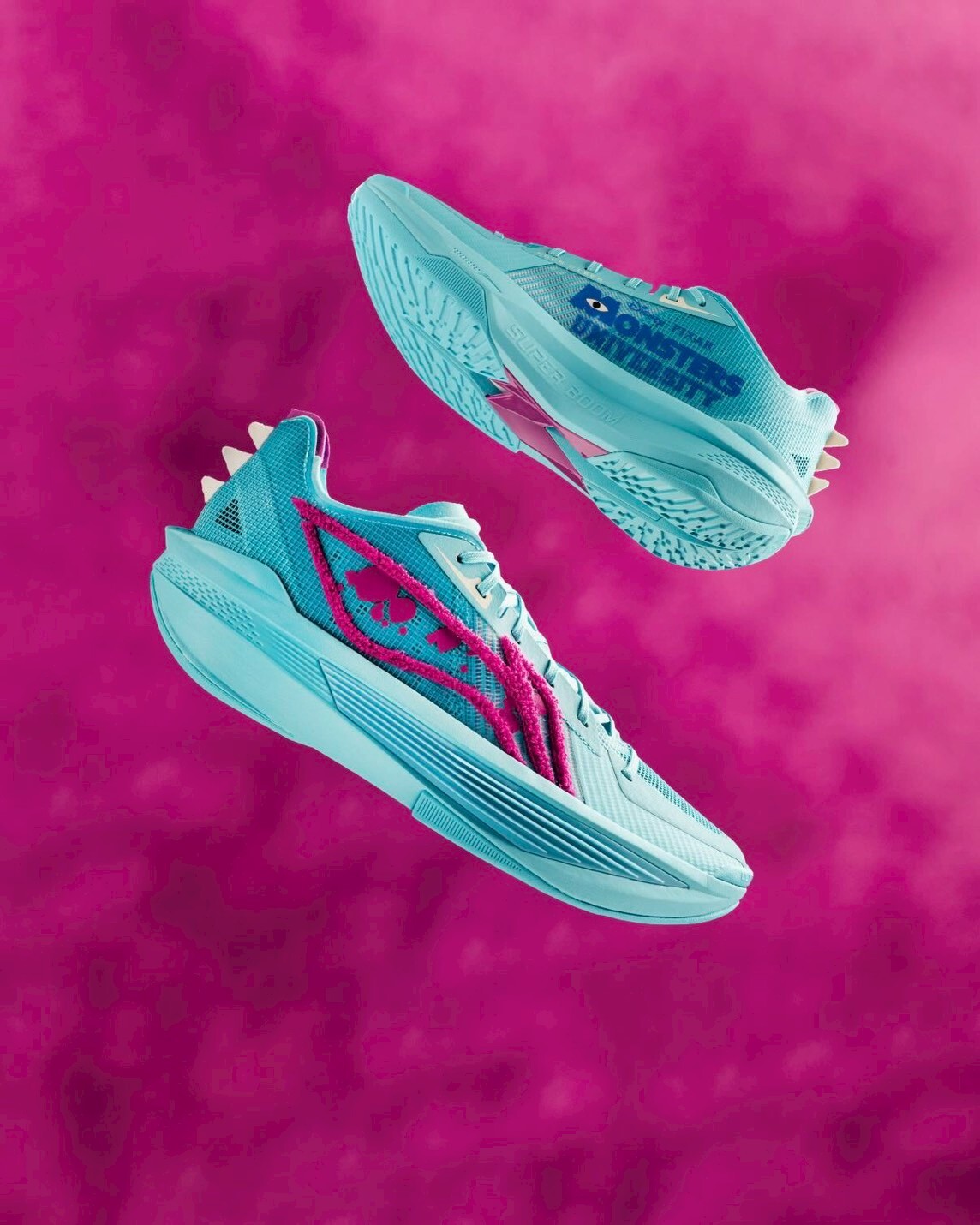 <連線代購商品>男女鞋 李寧 Disney x Li-Ning ULTRALIGHT 2025 Monsters University 迪士尼 毛怪 耐磨 緩震 支撐 實戰 籃球鞋【ABAV007-10】