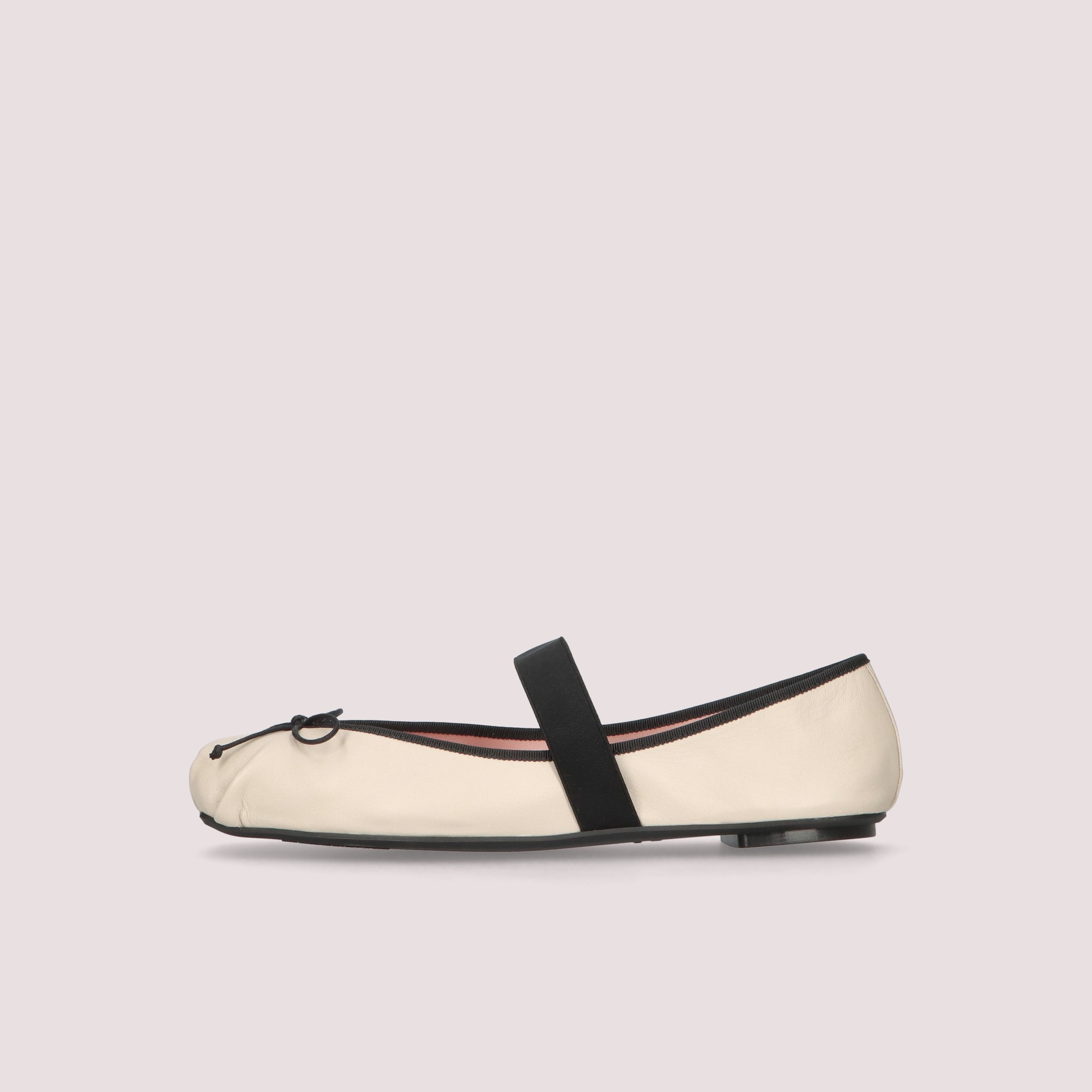 1PB1113-013 PRETTY BALLERINAS Kristen Ballet Flats White Leather #51591_005 (S-K11-E)