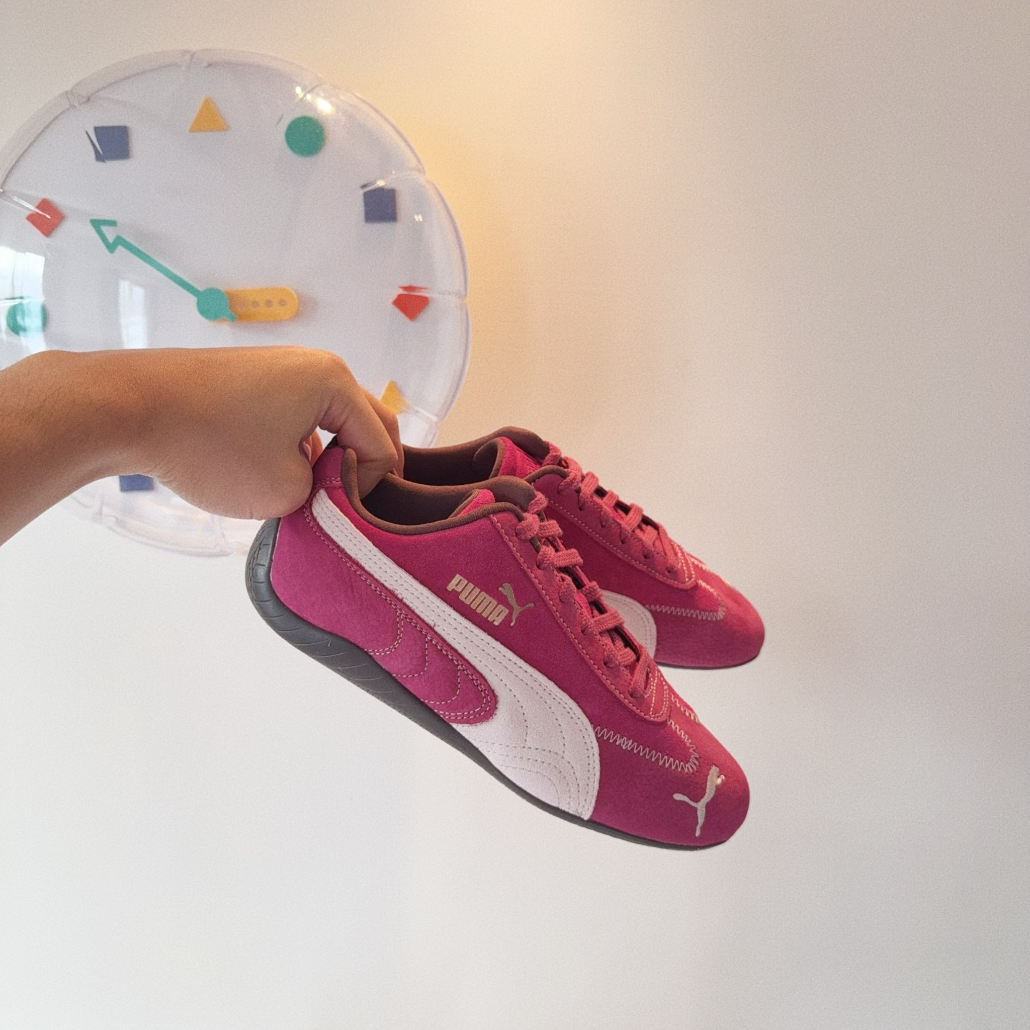 PUMA Speedcat OG 歐洲限定 桃紅 白色 外縫線 薄底 賽車鞋 40256202