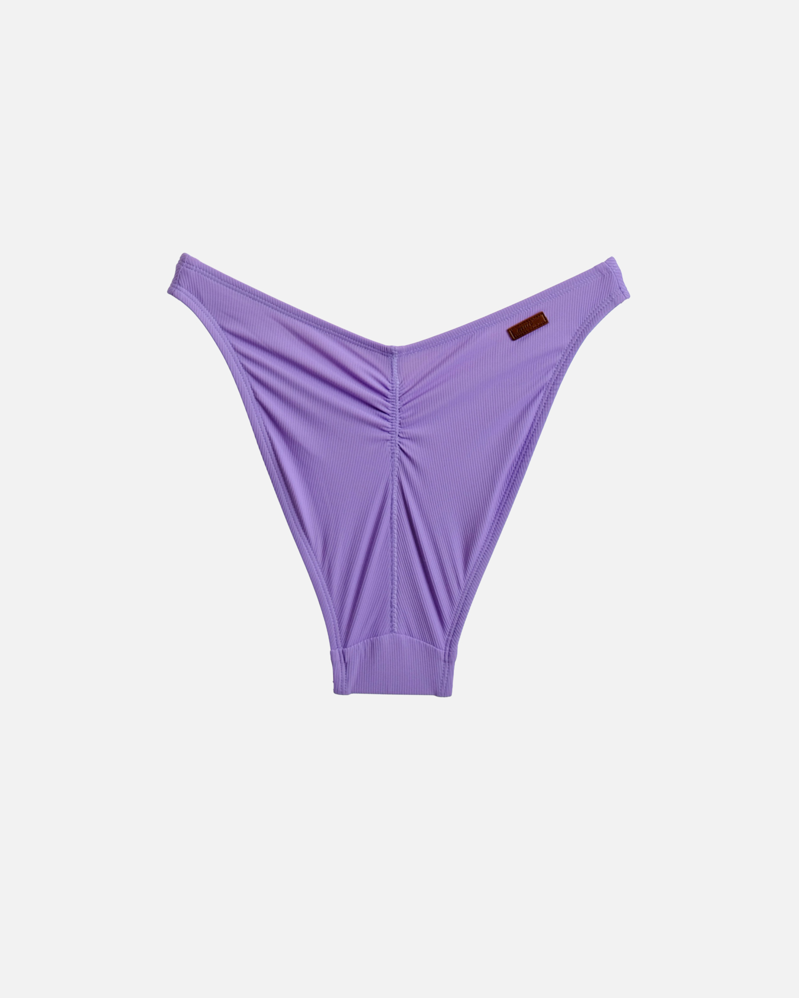 【羅紋優格紫】VOU 海鷗拋臀泳褲