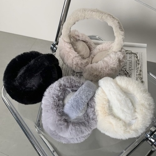 素色 絨毛耳罩 大地配色 毛茸茸 秋冬配件 保暖防寒 可折疊 ZOZO 80438300