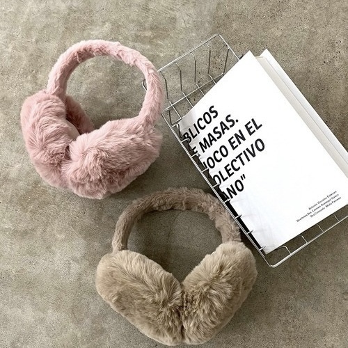 素色 絨毛耳罩 大地配色 毛茸茸 秋冬配件 保暖防寒 可折疊 ZOZO 80438300