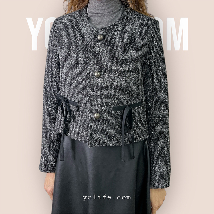 【平替款】巴黎蝴蝶結短版外套