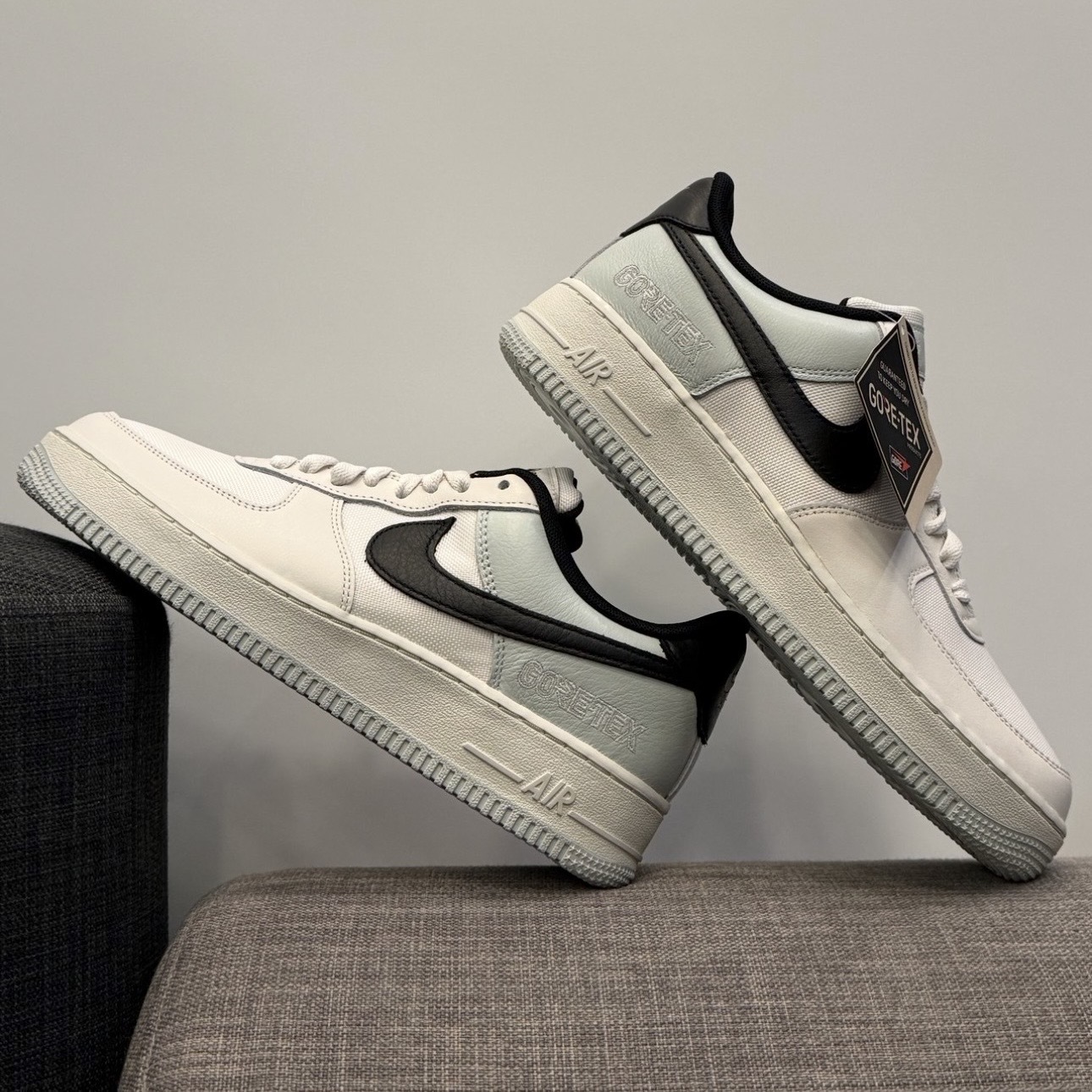 NIKE AIR FORCE 1 LOW GORE-TEX 薄荷白藍 防潑水 男鞋 CK2630-004
